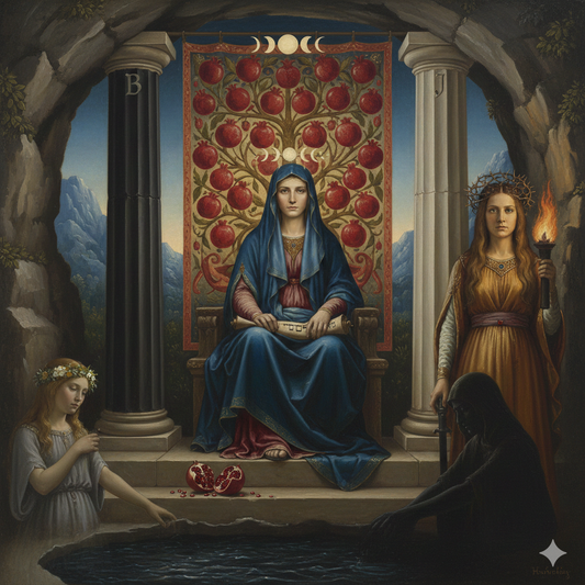 A Virgem Arquetípica: O Mito de Perséfone e a Psicologia da Alta Sacerdotisa no Tarot